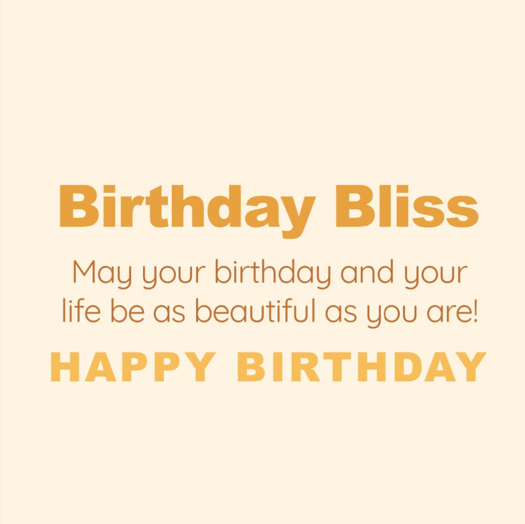 Birthday bliss