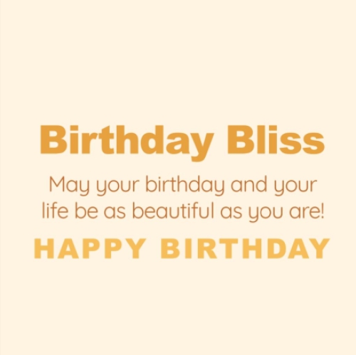 Birthday bliss